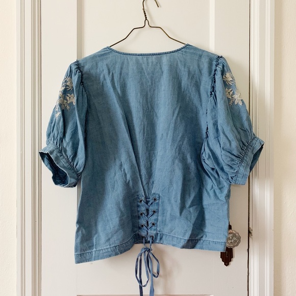 American Eagle Cropped Tie Top - Picture 6 of 6